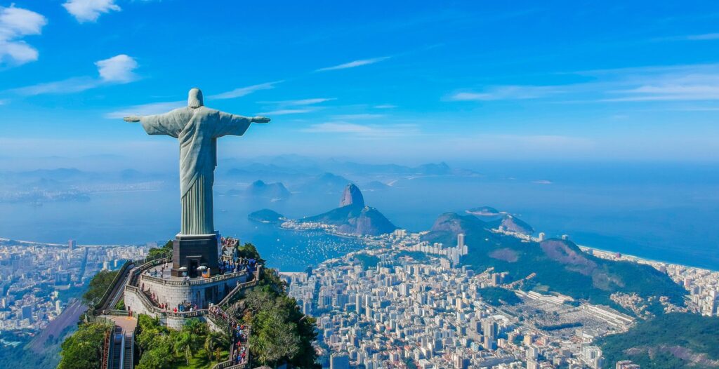 Cristo Redentor vista de cima