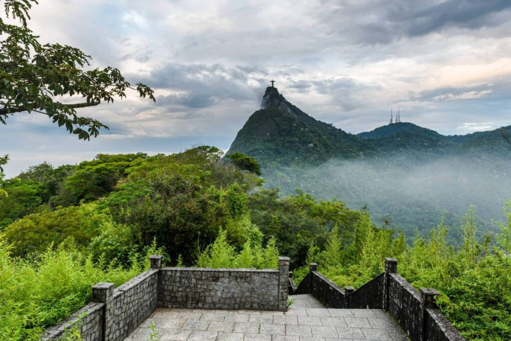 Parque da tijuca visto de longe