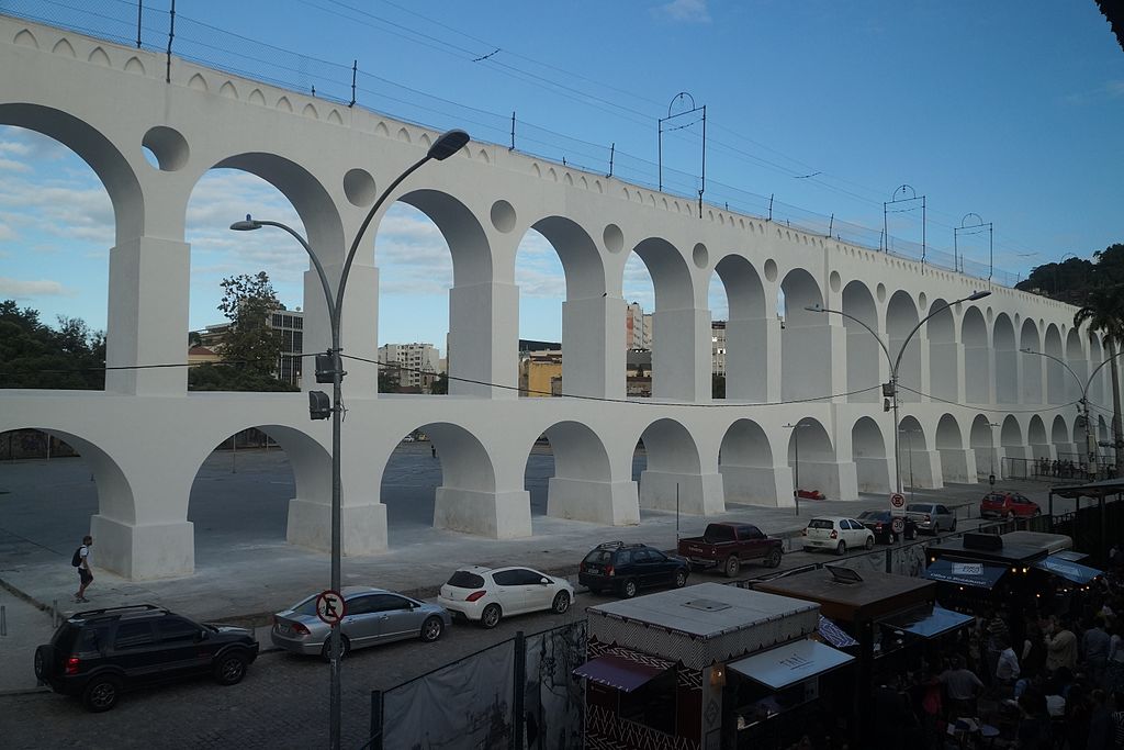 Vista dos Arcos da Lapa no Rio de Janeiro