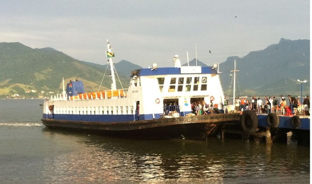 Barca no Rio de Janeiro.