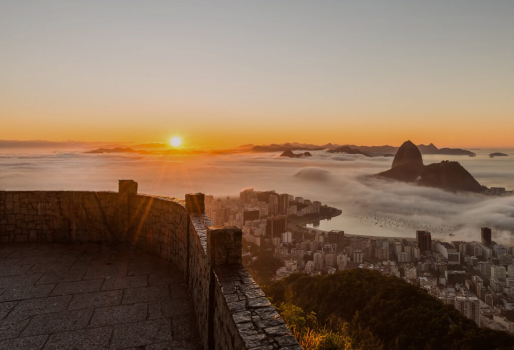 Mirante dona Marta foto, por do sol.