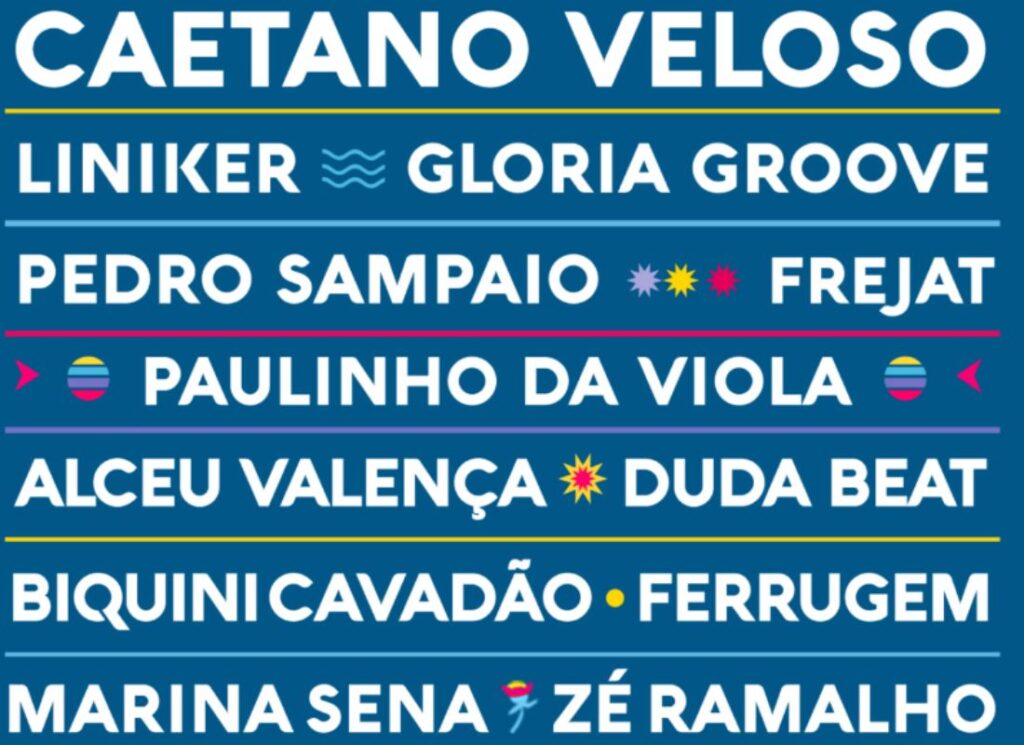 Atrações Festival do Frio, Rio de Janeiro 2025.