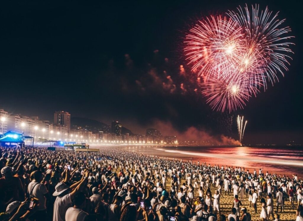  Queima de fogos em Copacabana