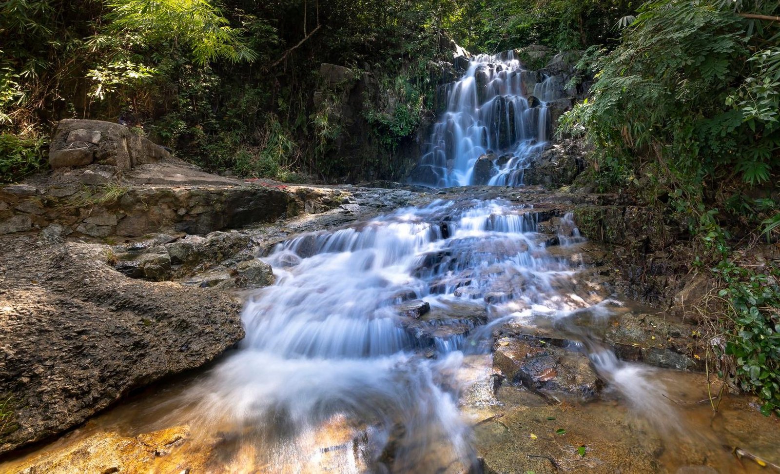 Cachoeiras da Floresta da Tijuca: o Guia Completo 1 Cachoeira cercada por vegetação tropical densa